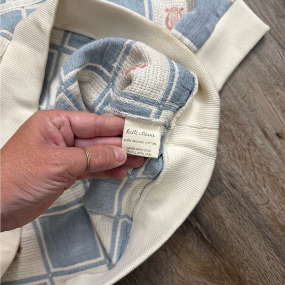 Belle Chiara • Patchwork Organic Cotton Granny Core Short Sleeve Sweater - Picture 5 of 10